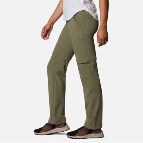 Columbia Omni-Shield Women's Saturday Trail Convertible Pants Green Sz 8 Short - Picture 2 of 15